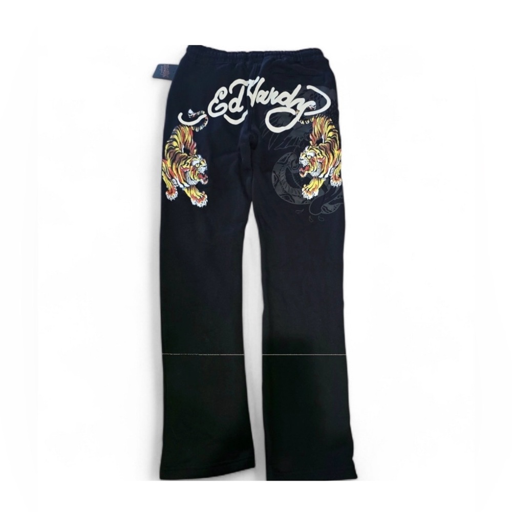 Ed Hardy Crawling Tigers Sweatpants in Black Size: XXL NWT - Picture 7 of 14